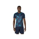asics(アシックス) サッカー Tシャツ・ポロシャツ プラクティスグラフィック半袖シャツ 【ミッドナイト】 2101A306.405 ウェア 朝 夜 春 夏...