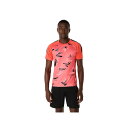 asics(アシックス) サッカー Tシャツ・ポロシャツ プラクティスグラフィック半袖シャツ 【コーラルリーフ】 2101A306.700 ウェア 朝 夜 春 ...