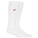 asics (アシックス) バレーボール 靴下・ソックス HIGH SOCKS 部活 練習 試合 トレーニング 【ホワイト/レッド】 白 3053A136 メン...