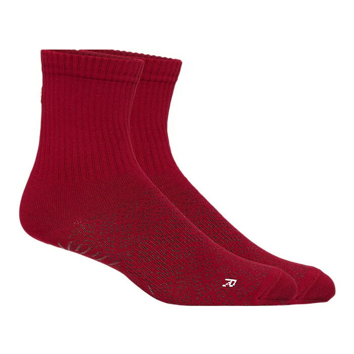 asics（アシックス） ランニング ソックス グリップソックス 【バーガンディ】 3103A038.601 アクセサリー メンズ・ユニセックス 男性用・女性用 赤 25 {NP}