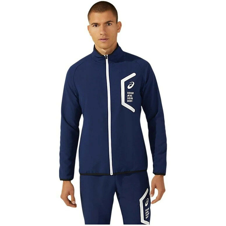 asics （アシックス） マルチスポーツ トレーニングウェア TEAM HEX DRY CROSS JACKET 【ネイビー】 2031E052 フルジップジャケット ジャケット メンズ 男性用 ネイビー 紺 26SS {SK}