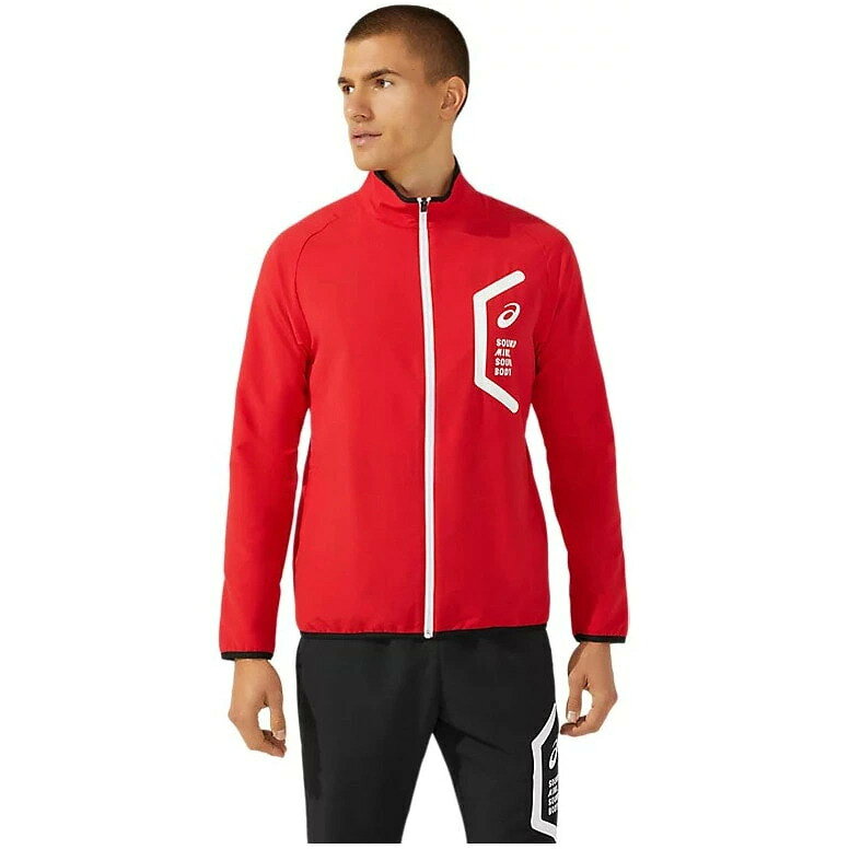 asics （アシックス） マルチスポーツ トレーニングウェア TEAM HEX DRY CROSS JACKET 【レッド】 2031E052 フルジップジャケット ジャケット メンズ 男性用 レッド 赤 26SS {SK}