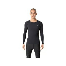 asics （アシックス） ランニング・陸上競技 アンダーウェア MMS長袖インナーシャツ 【パフォーマンスブラック】 2011D269 001 ロングスリーブ ウェア メンズ 男性用 ブラック 黒 25AW {NP}
