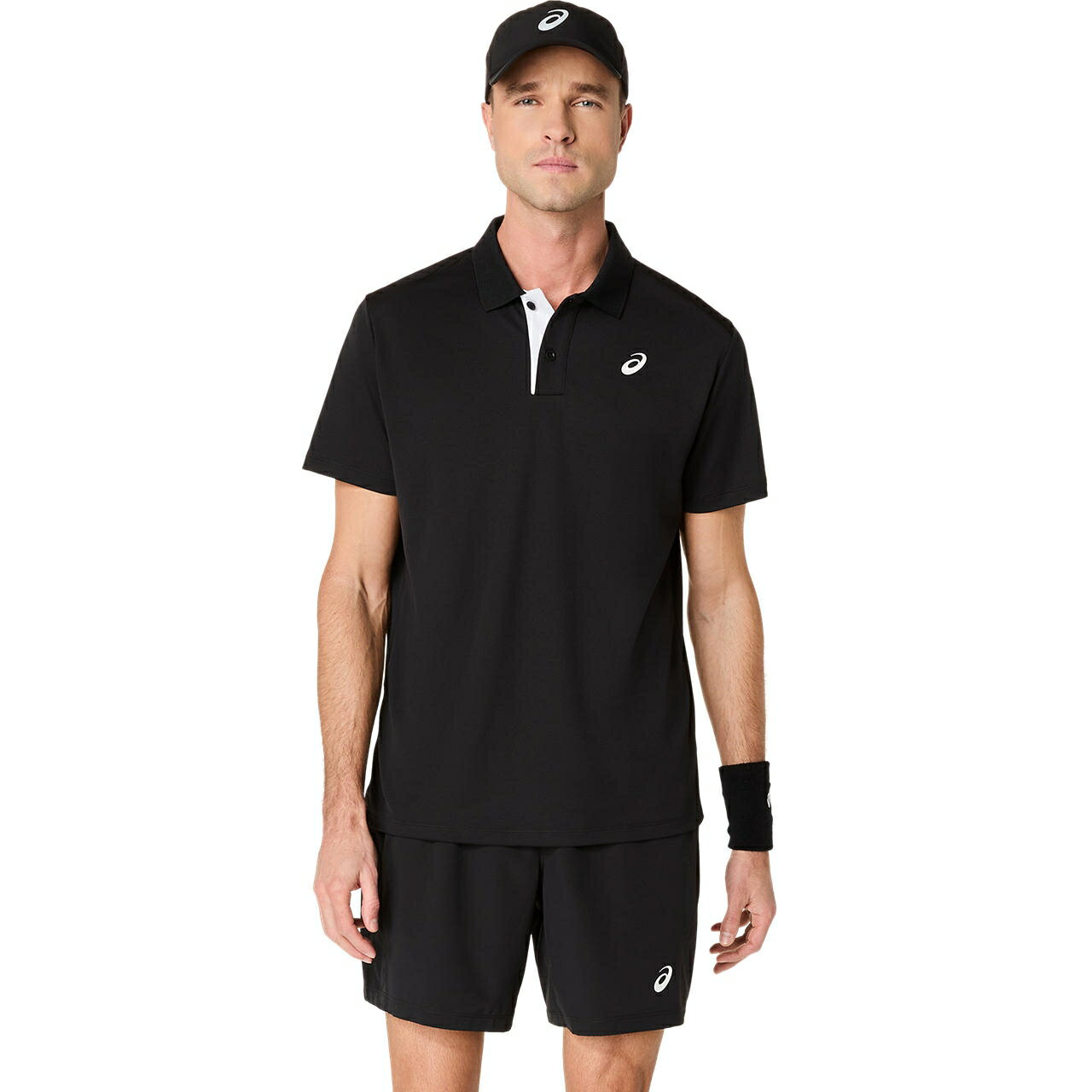 asics （アシックス） テニス・バドミントン ポロシャツ ポロシャツ 【パフォーマンスブラック】 2041A340 001 ショートスリーブ ウェア メンズ 男性用 ブラック 黒 25AW {NP}