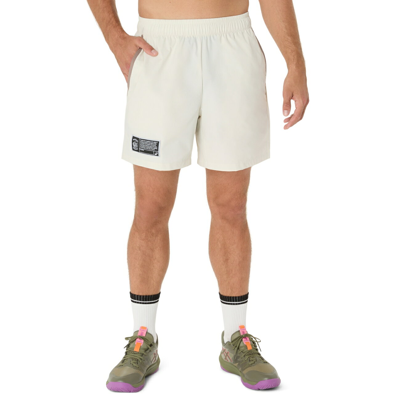 asics （アシックス） バスケットボール パンツ ショーツ 【バーチ】 2063A412 200 ショートパンツ ウェア メンズ 男性用 ベージュ 肌 25SS {NP}