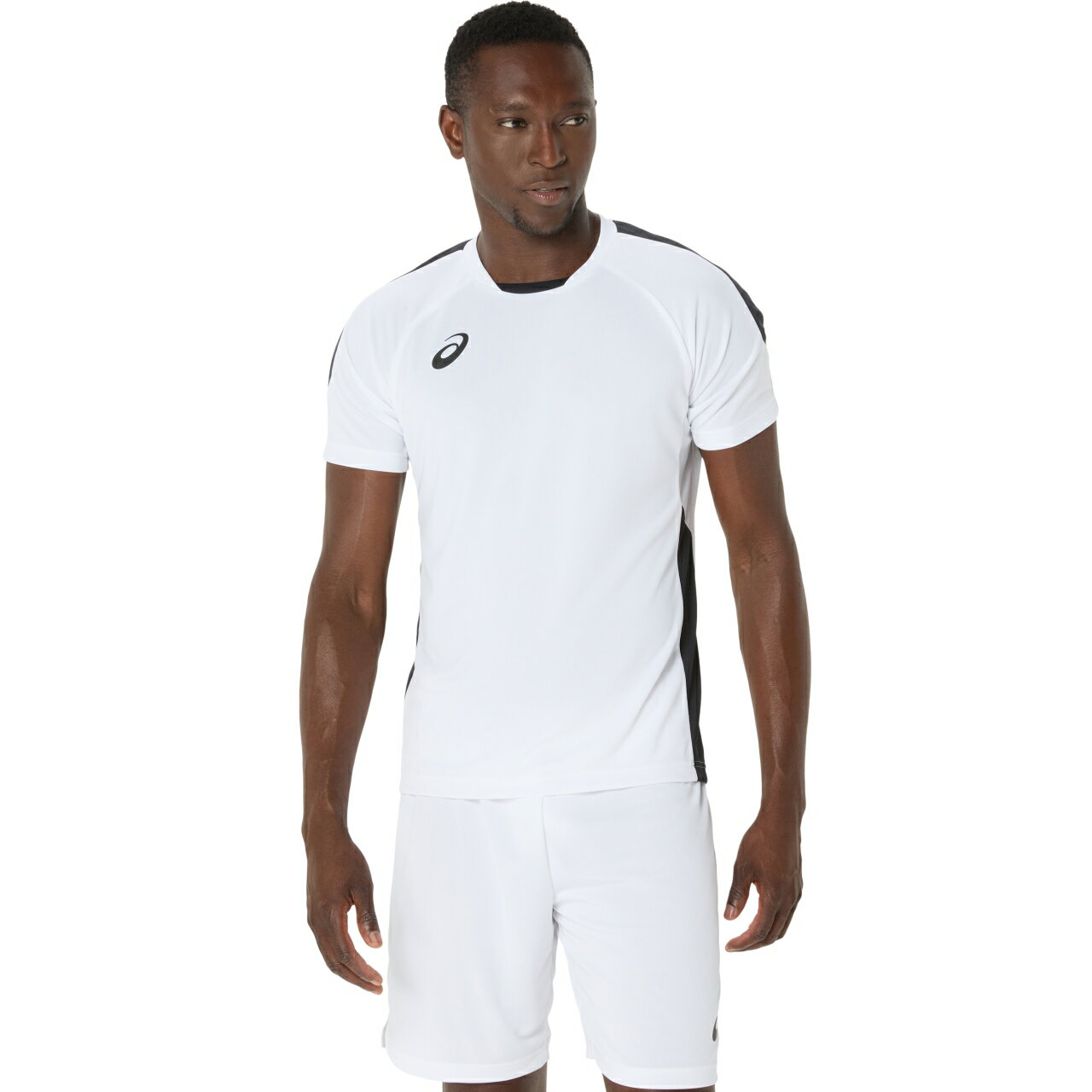 asics �ʥ����å����� ���å������եåȥ��� �����ॷ��ġ��ѥ�� Ⱦµ�����ॷ��� �ڥ֥�ꥢ��ȥۥ磻�ȥ��ȡ� 2101A307 100 ���硼�ȥ��꡼...