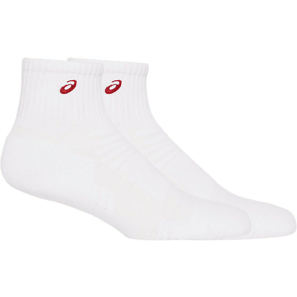 asics （アシックス） ボディケア・フィットネス ソックス ジュニアソックス15 【ブリリアントホワイトイトト/クラシックレッド】 3034A092 103 靴下 アクセサリー ジュニア・キッズ 子供用 ホワイト/レッド 白 赤 23AW {NP}
