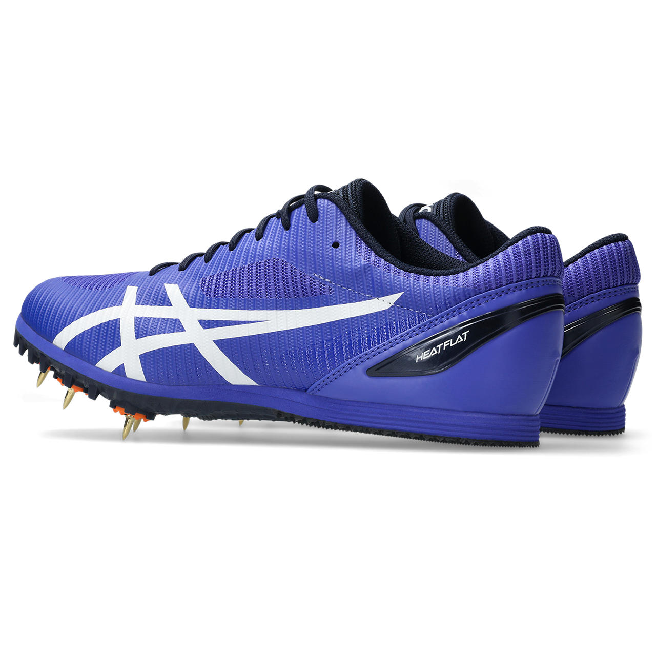 hakozumeのasics （アシックス） ランニング・陸上競技 シューズ・靴 HEATFLAT 12 【ブルー/ホワイト】 1093A195 ランニングシューズ スパイク メンズ・レディース 男性用・女性用 ブルー 青 白 26SS {SK}｜アングル2