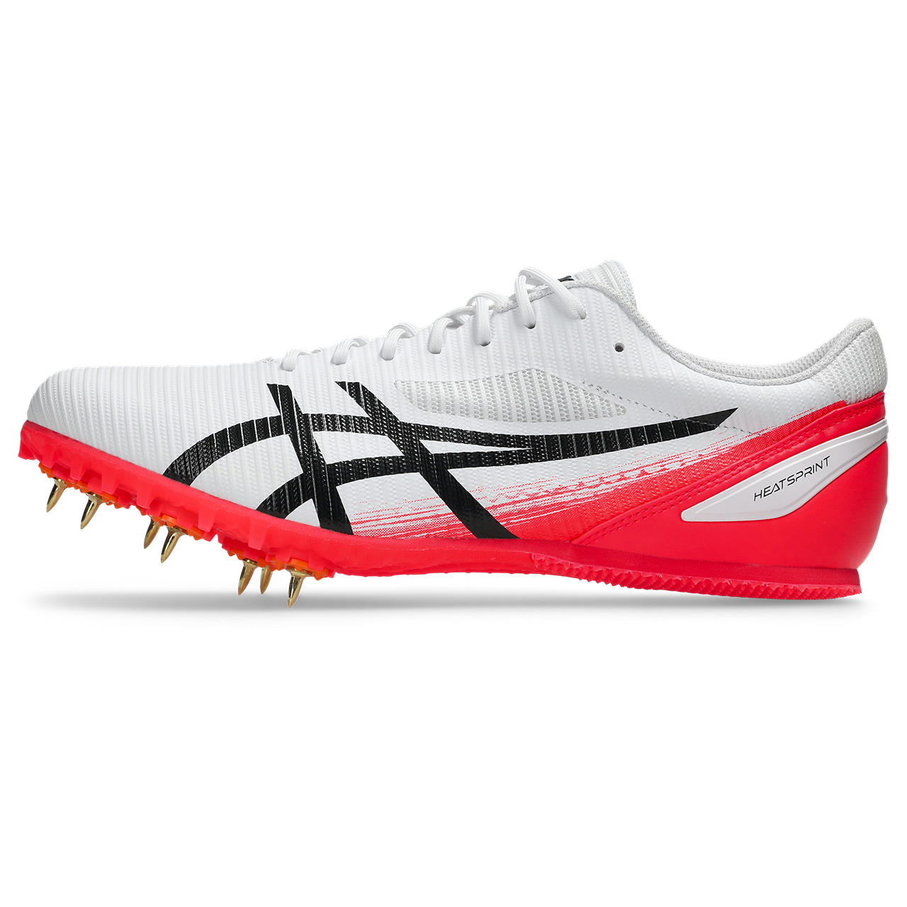 hakozumeのasics （アシックス） ランニング・陸上競技 シューズ・靴 HEATSPRINT 13 【ホワイト/レッド】 1093A199 ランニングシューズ スパイク メンズ・レディース 男性用・女性用 ホワイト 白 赤 26SS {SK}｜アングル3