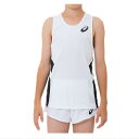 asics(アシックス) ジュニア ランニングシャツ キッズ 陸上 マラソン ジョギング スポーツウェア 袖なし ノースリーブ 子供用 小学生 {NP}