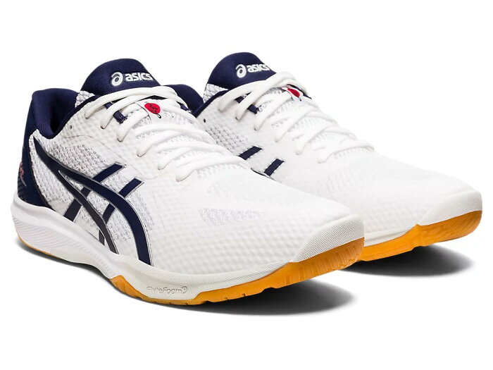 asics（アシックス） バレーボール インドアシューズ ROTE JAPAN LYTE FF 2 (ローテ ジャパン ライト エフエフ 2) STANDARD 【ホワイト×ピーコート】 1053A028 105 メンズ・レディース 男性用・女性用 屋内 室内 靴・シューズ 白 2021AW {SK}