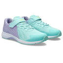 asics商事(アシックス商事) シューズ 靴 カジュアルスニーカー ASICS LAZERBEAM(アシックス レーザービーム) 1154A169 402 【サックス/ホワイト】 ジュニア・キッズ 子供用 運動靴 通学 クラブ活動 消臭 ゴムヒモ靴 ベルクロ ランニング 水 SAXE/W {SK}(4)