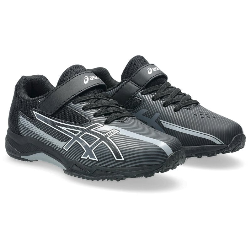 asics商事（アシックス商事） 靴・シューズ スニーカー ASICS LAZERBEAM（アシックス レーザービーム） LAZERBEAM SK-MG-B ブラック/ホワイト 1154A211 001 ランニング 通学 日常 運動靴 ゴム紐 マジックテープ ジュニア・キッズ 子供用 黒/白 25 {SK}