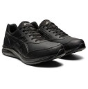 asics商事(アシックス商事) ウォーキングシューズ GEL-FUNWALKER(ゲルファンウォーカー) 1291A041 001 【ブラック】 メンズ 男性用 スニーカー ファスナー 履きやすい 歩きやすい 軽量 幅広 黒 BLACK {SK}