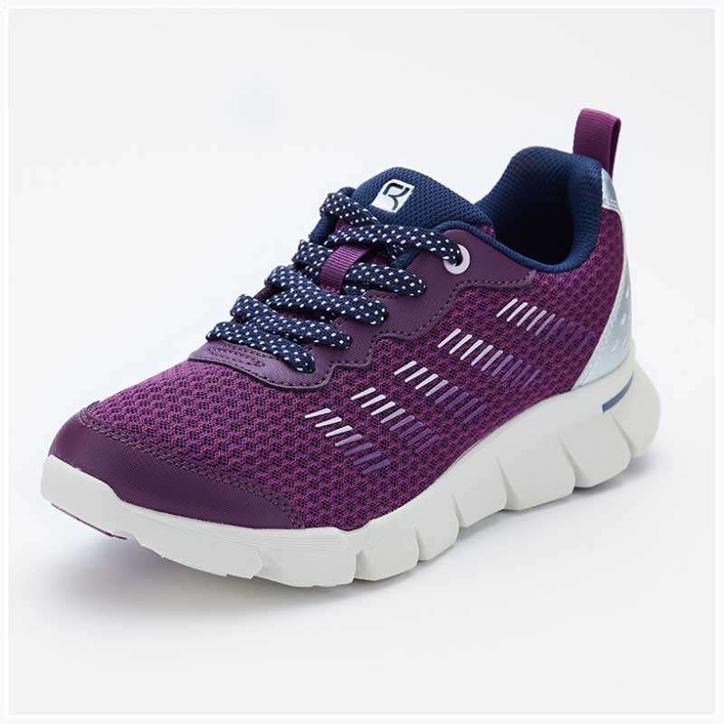 asics商事（アシックス商事） ウォーキングシューズ カジュアルスニーカー RaKUWaLK（ラクウォーク） RL-9210 063 【パープル】 レディース 女性用 婦人靴 レース デイリー 軽量 RIZAPコラボ トレーニング 紐タイプ ニーズアップ 歩きやすい 紫 PURPLE {SK}のサムネイル