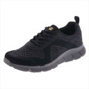 asics商事(アシックス商事) ウォーキングシューズ カジュアルスニーカー RaKUWaLK(ラクウォーク) RM-9201 008 【ブラック】 メンズ 男性用 紳士靴 レース デイリー 軽量 RIZAPコラボ トレーニング 紐タイプ ニーズアップ 歩きやすい 黒 BLACK {SK}(4)