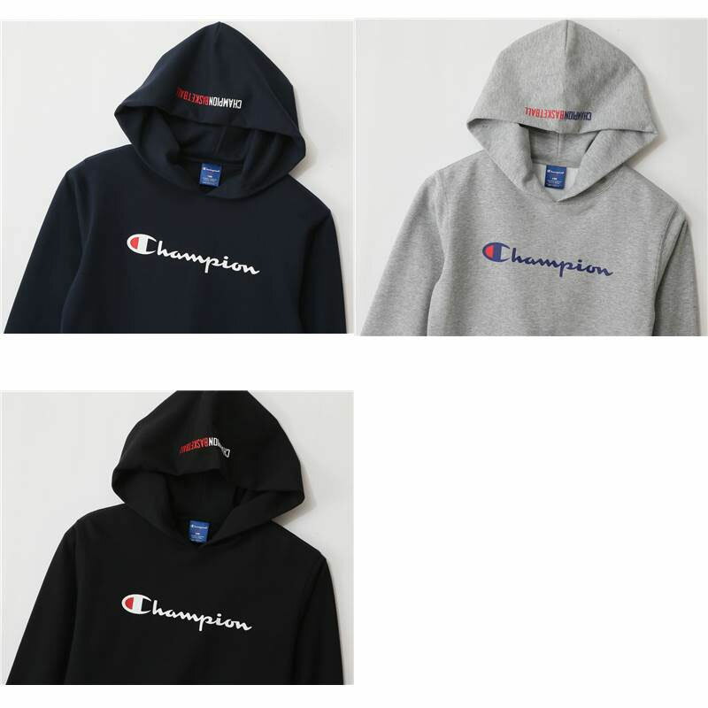 ■あす楽■ Champion（チャンピオン）バスケットボール ミニバス スウェット パーカー 練習用 練習着 長袖＜ロングスリーブ＞ キッズ・ジュニア・ガールズ（子供用） CKNB120