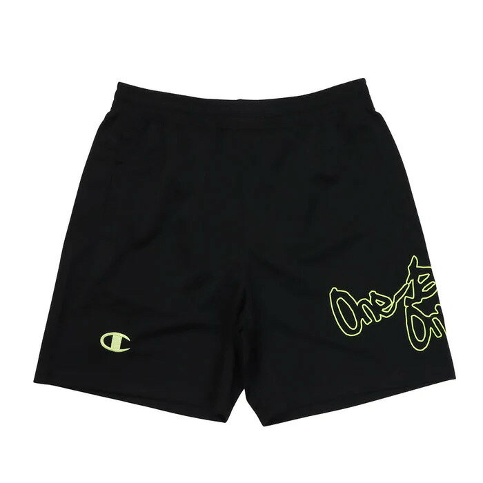 品名：SHORTSカラー名：ブラックXイエローグリーンサイズ詳細：S : 総丈(cm)41 | 股下 (cm)14.5 | 平置きでのウエスト幅 (cm)33 | 渡り幅 (cm)32.6 | 平置きでの裾口幅 (cm)30M : 総丈(cm)43 | 股下 (cm)15.5 | 平置きでのウエスト幅 (cm)34.5 | 渡り幅 (cm)33.8 | 平置きでの裾口幅 (cm)31L : 総丈(cm)45 | 股下 (cm)16.5 | 平置きでのウエスト幅 (cm)36 | 渡り幅 (cm)35 | 平置きでの裾口幅 (cm)32XL : 総丈(cm)47 | 股下 (cm)17.5 | 平置きでのウエスト幅 (cm)37.5 | 渡り幅 (cm)36.2 | 平置きでの裾口幅 (cm)33XXL : 総丈(cm)49 | 股下 (cm)18.5 | 平置きでのウエスト幅 (cm)39 | 渡り幅 (cm)37.4 | 平置きでの裾口幅 (cm)34サイズはアメリカ企画サイズではなく、日本企画サイズです。実際のサイズと若干の誤差が生じる場合がございます。±2cmまでを許容範囲としております。洗濯により若干の縮みがございます。モニタなどの環境で、写真と実際の商品とは色が多少異なる場合があります。※商品によってはどうしても若干の誤差が発生してしまいます。　1-2cmの誤差はあらかじめご了承ください。商品の説明：環境に配慮されたリサイクルポリエステル100％で、光沢のある吸汗速乾素材を使用した人気のショーツです。トレンドのショート丈（Lサイズ 総丈45cm）で、両サイドにポケット付き。右前裾のCロゴは刺繍、左サイドの「One Ball One Love（ワンボール ワンラブ）」はラバープリントで入れています。同じく「One Ball One Love」を使用したショートスリーブTシャツ（C3-DB320）も展開しているので、セットアップでの着用もオススメです。2026SSシーズンは新色として、セージグリーン、ゴールドベージュ、ブラック×セージグリーンを追加しました。素材・材質：Dazzle Knitポリエステル100％原産国：カンボジアスポーツ / スポーツウェア / バスケ / バスケットボール / チャンピオン / ヘインズ / ウェア / ボトムス / パンツ / ズボン / ゲームウェア / ショートパンツ / ストリート / カジュアル / 試合 / 運動 / 部活 / トレーニング / フィットネス / 学校 / ジム / 日常 / 防寒 / C3CB525-9YG