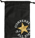 CONVERSE（コンバース） バスケットボール バック ケース シューズバッグ マルチバッグ（S） 【ブラック/ゴールド】 C2255095 1982 メンズ・レディース・キッズ 男性用・女性用・子供用 ジムサック ボール収納 ポーチ 巾着 学校 部活 運動 黒 金 23SS {NP}