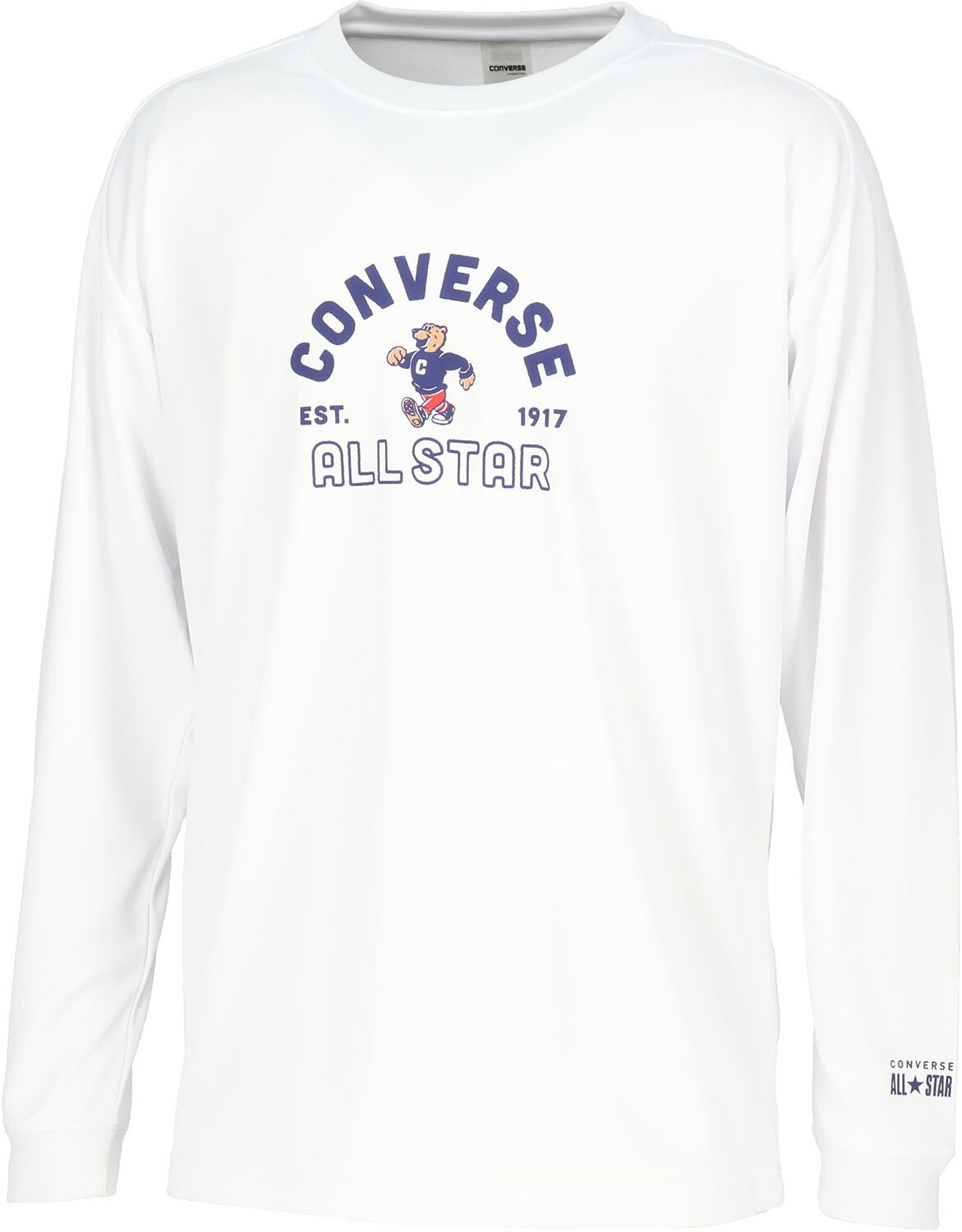 CONVERSE （コンバース） バスケットボール Tシャツ プリントロングスリーブシャツ 【ホワイト】 CB252359L 1100 半袖Tシャツメンズ ロングスリーブシャツ メンズ・レディース 男性用・女性用 ZCC ホワイト 白 25FW {NP}