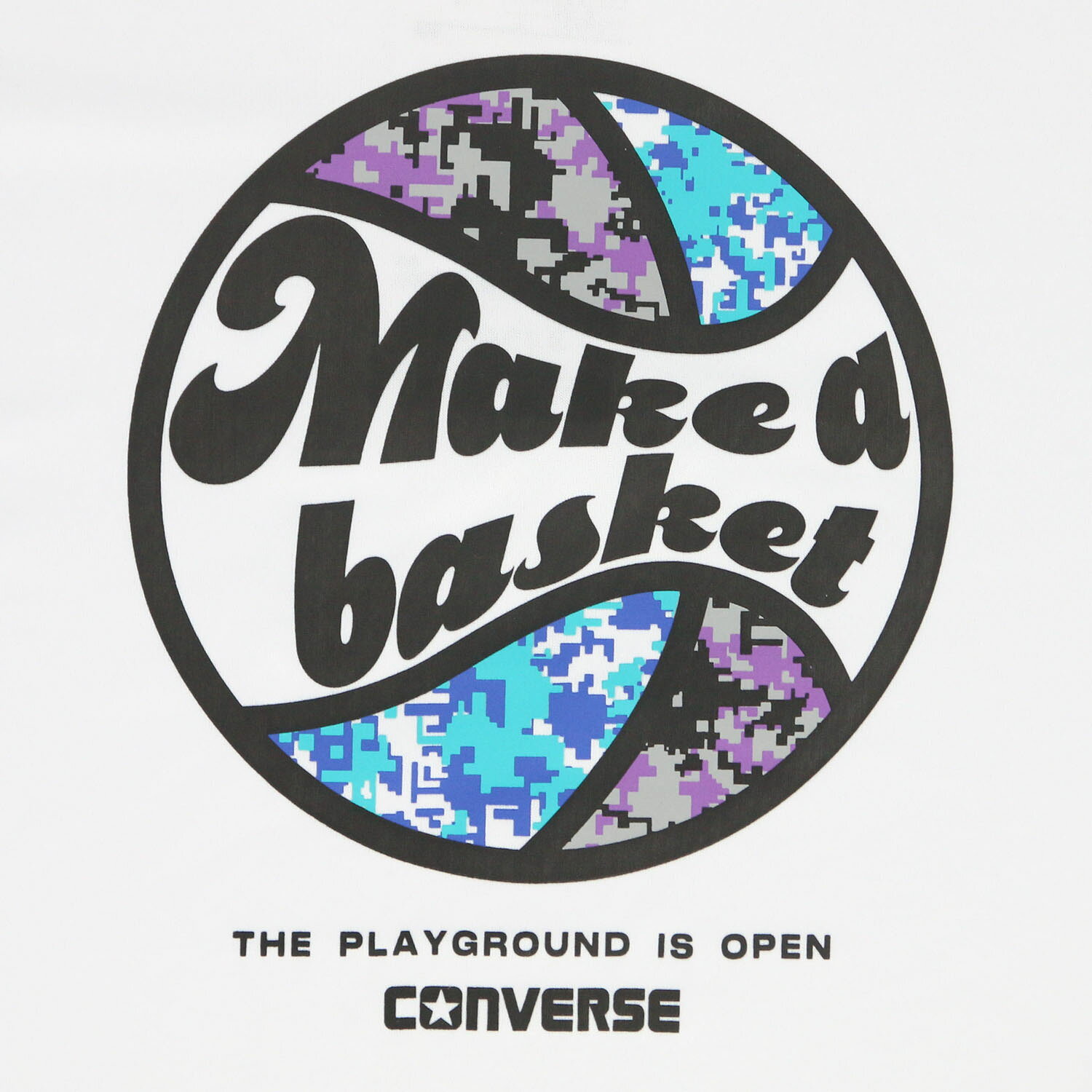 hakozumeのCONVERSE （コンバース） バスケットボール Tシャツ プリントロングスリーブシャツ 【ホワイト】 CB252366L 1100 半袖Tシャツメンズ ロングスリーブシャツ メンズ・レディース 男性用・女性用 ZCC ホワイト 白 25FW {NP}｜アングル3