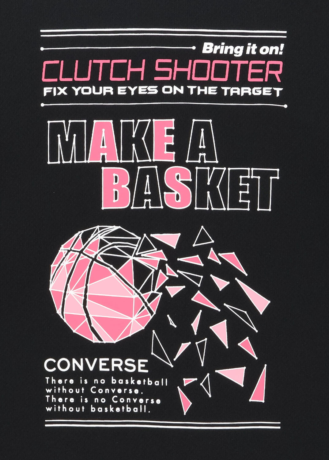 CONVERSE （コンバース） バスケットボール Tシャツ プリントTシャツ 【ブラック/...