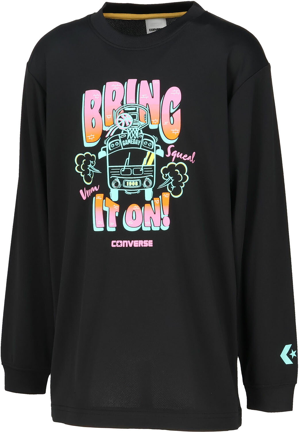CONVERSE （コンバース） バスケットボール Tシャツ Jr.プリントロングスリーブ 【...