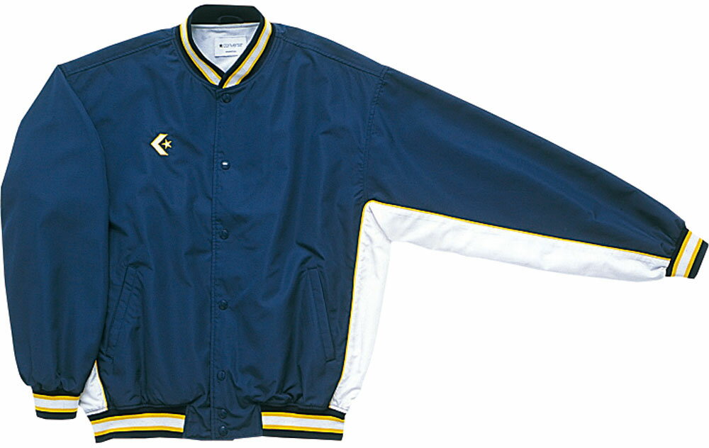 CONVERSE(コンバース) バスケットボール トレーニングウェア ジャージ ウォームアップジャケット 前ボタン ジュニア・キッズ 【ネイビー/ホワイト】 C...