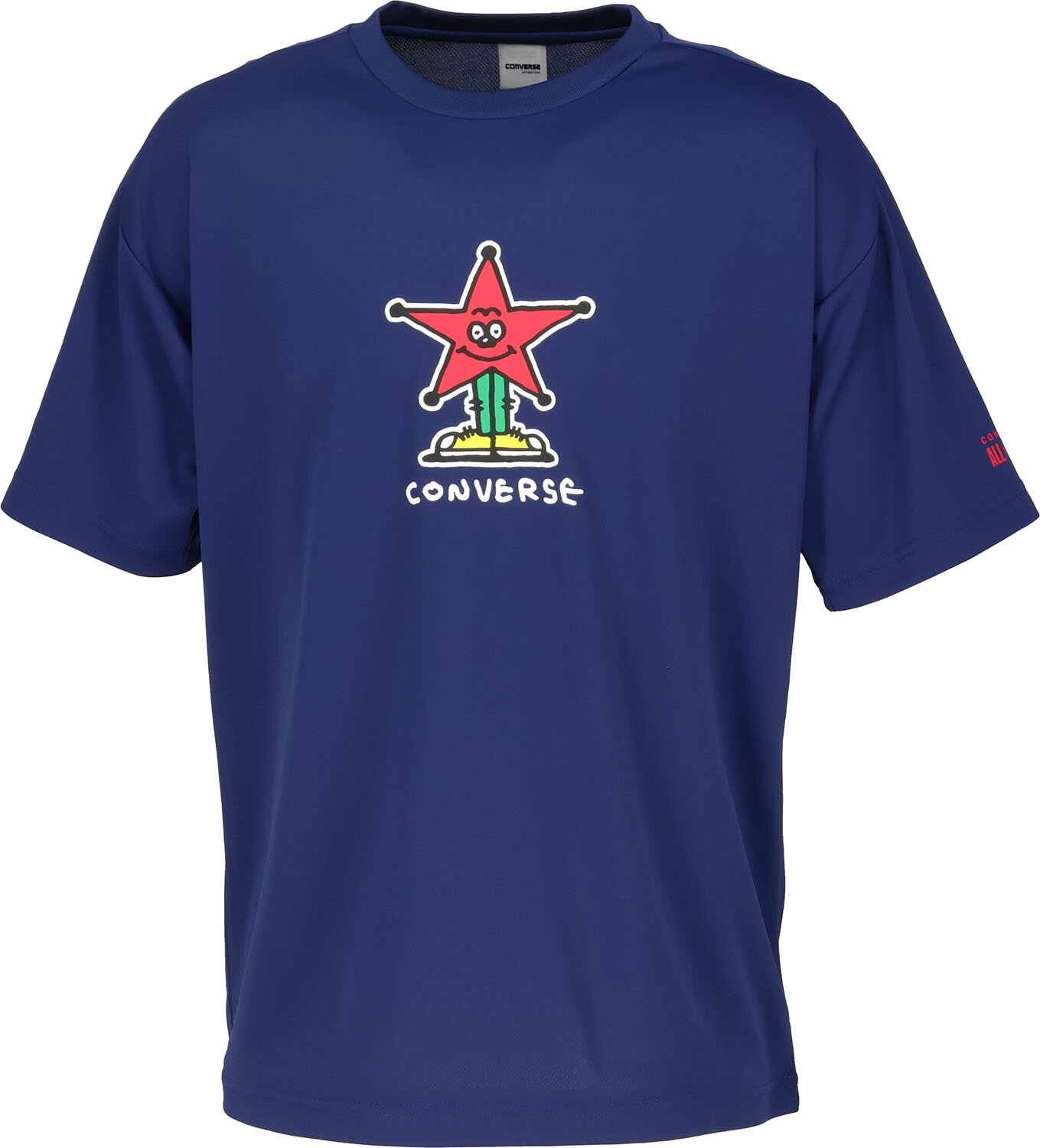 CONVERSE （コンバース） バスケットボール Tシャツ プリントTシャツ 【ネイビー】 CB252358 2800 半袖Tシャツメンズ Tシャツ メンズ・レディース 男性用・女性用 ネイビー 紺 25FW {NP}