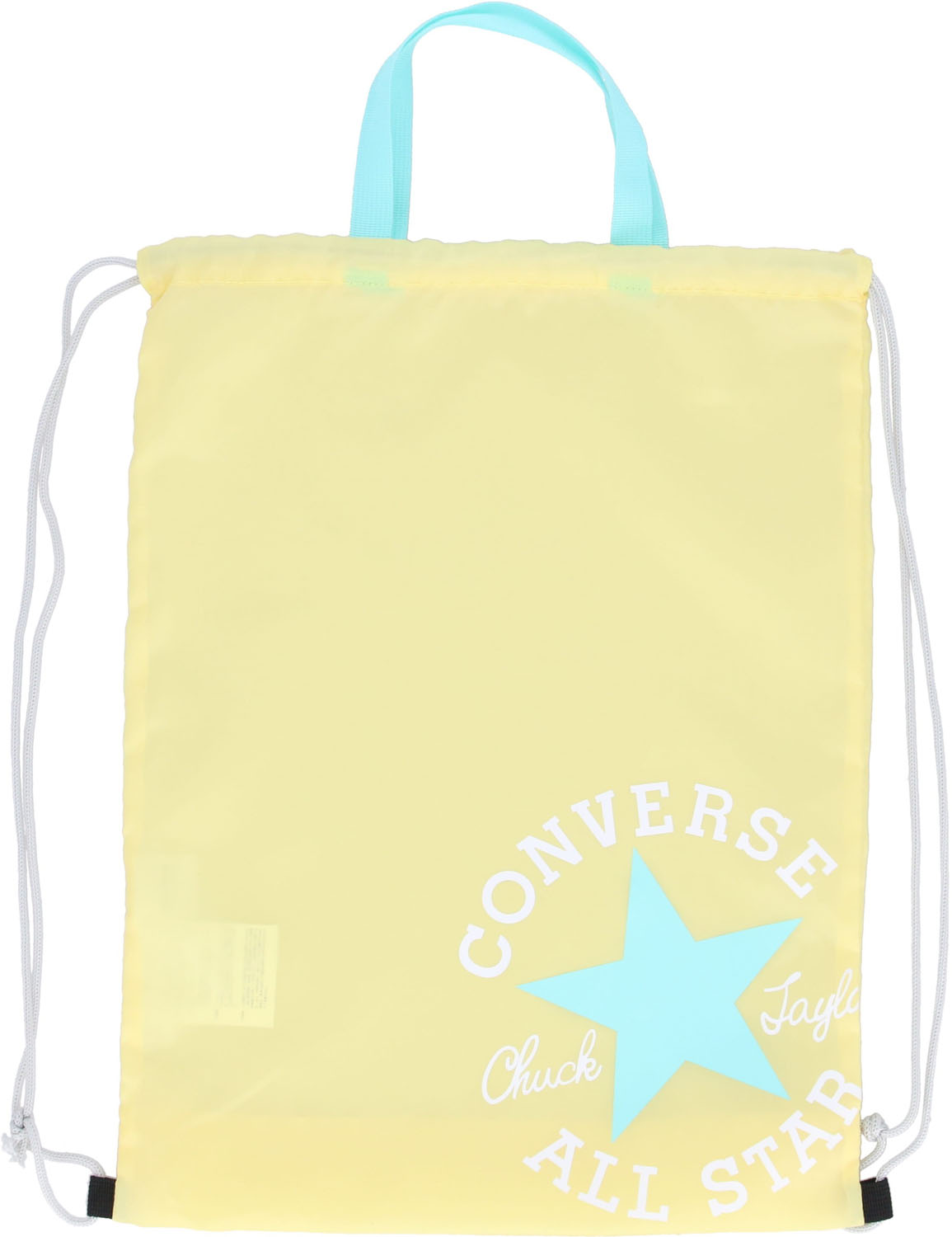 CONVERSE （コンバース） マルチスポーツ ケース ナップサック M 【パステルイエロー×ミント】 C22550935S 5145 ランドリーバッグ バッグ メンズ・レディース 男性用・女性用 イエロー 薄黄 緑 25SS {NP}