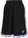 CONVERSE (コンバース) バスケットボール Tシャツ ガールズプラクティスパンツ(ポケット付き) 【ブラック×ラベンダー】 CB351853 1972 ...