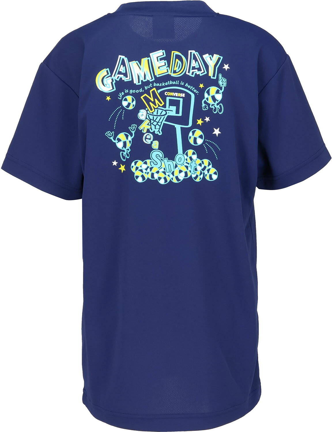 CONVERSE （コンバース） バスケットボール Tシャツ Jr.プリントTシャツ 【ネイビ...
