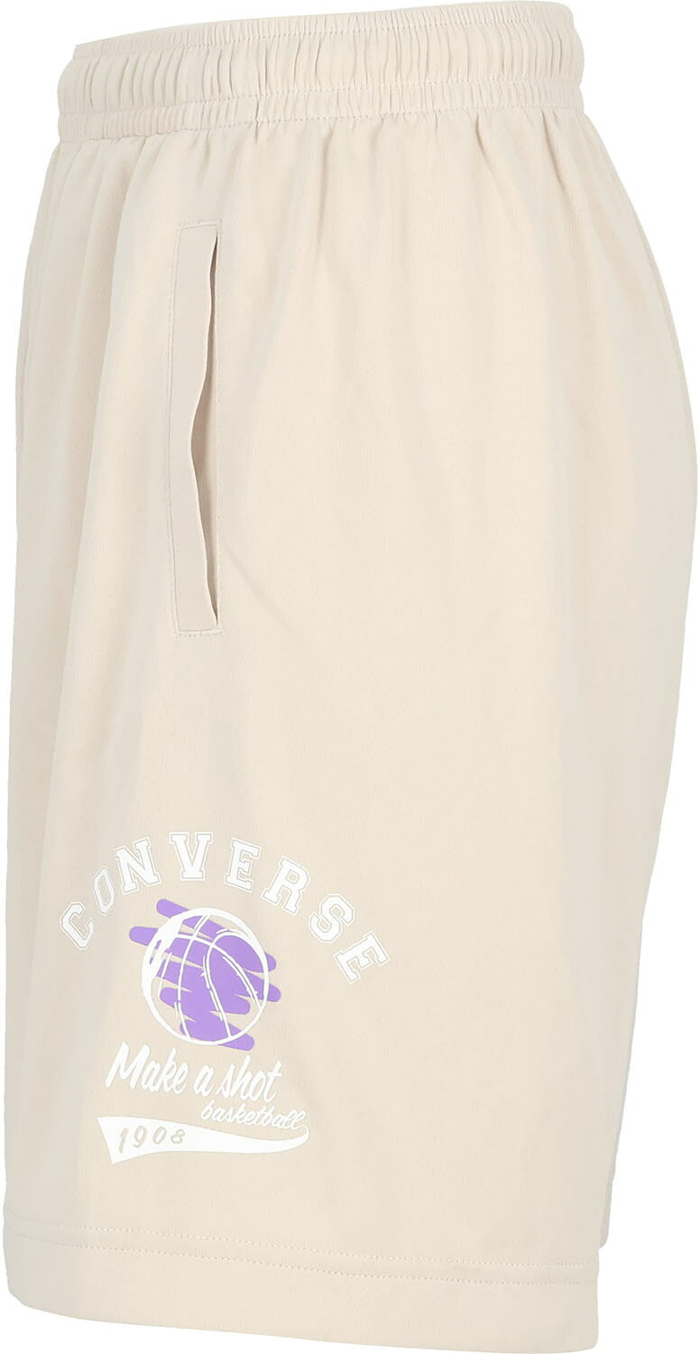 hakozumeのCONVERSE （コンバース） バスケットボール Tシャツ Jr.プラクティスパンツ(ポケット付き) 【ベージュ】 CB461858 1200 プラクティスパンツJR プラクティスパンツ ジュニア・キッズ 子供用 ZCC（株） ベージュ 肌 26SS {NP}｜アングル2