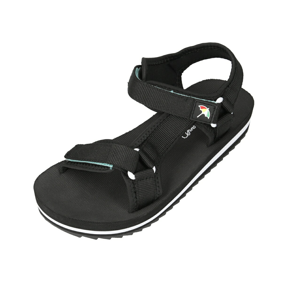 DAIMATU（ダイマツ） Arnold Palmer（アーノルド パーマー） スポーツサンダル AL5418 9 【ブラック】 レディース 女性用 シューズ・靴 スポサン スポーツ サンダル マジックテープ ベルト カジュアル マルチ・カジュアル 黒 2023 {SK}