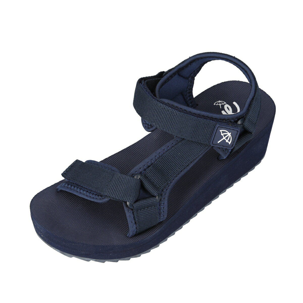 DAIMATU（ダイマツ） Arnie Arnold Palmer（アーニー アーノルド パーマー） 厚底スポーツサンダル AN5402 505 【ネービー】 レディース 女性用 シューズ・靴 スポーツ サンダル マジックテープ ベルト カジュアル 厚底 ヒール55mm マルチ・カジュアル 紺 2023 {SK}
