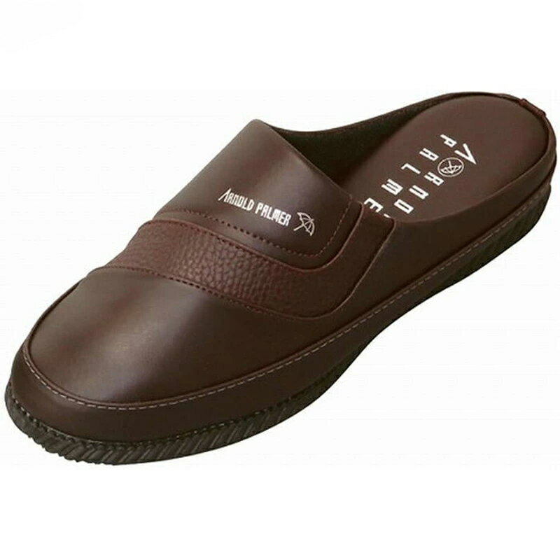 DAIMATU（ダイマツ） サンダル Arnold Palmer（アーノルドパーマー） サボサンダル オフィス履き 防寒 【D．ブラウン 】 メンズ　男性用 AP2075 208 茶 {SK}