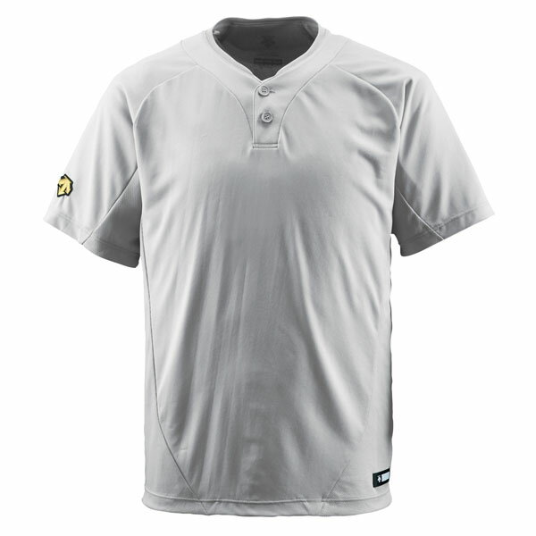 DESCENTE（デサント） 野球 ユニフォーム・練習着 2ボタンTシャツ 【シルバー】 メンズ DB201 SLV {NP}