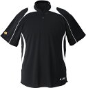 DESCENTE(デサント) 野球 ユニフォーム・練習着 ジュニア 2ボタンベースボールシャツ 【ブラック/ホワイト】 少年用 ジュニア・キッズ JDB110B...