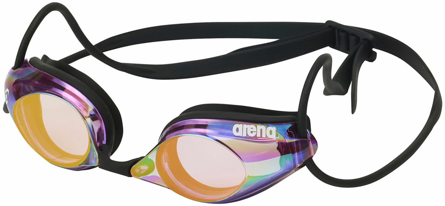 arena （アリーナ） 水泳 ゴーグル・サングラス 【スプラッシュ】レーシングゴーグル(ミラーレンズ、リノンくもり止め、FINA承認) 【パープル×ラベンダー×ブラック×ブラック】 AS5SGG21U PPPP ゴーグル・レース用 スイミングゴーグル パープル 紫 25SS {SK}