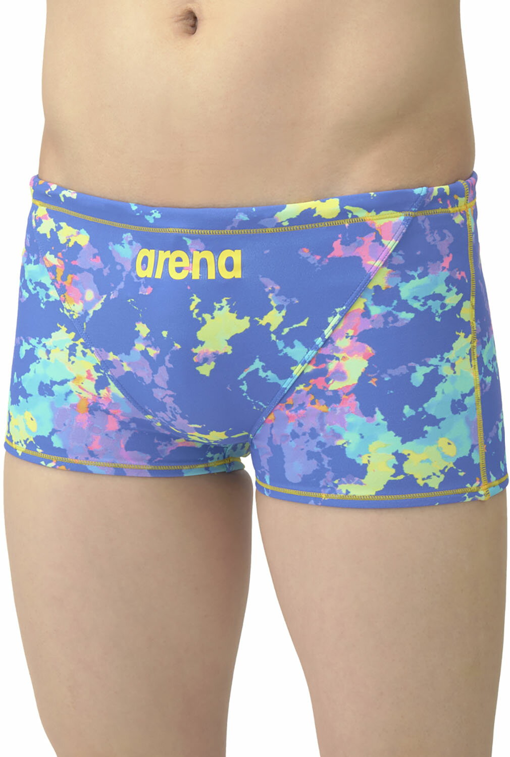 arena （アリーナ） 水泳 水着 トレーニングスパッツ(ショートレッグ) 【ブルー×エメラルド】 AS5SWM18M BLEM 水着メンズ競泳用（FINA非・ 水着 メンズ 男性用 マルチカラー 25SS {NP}S