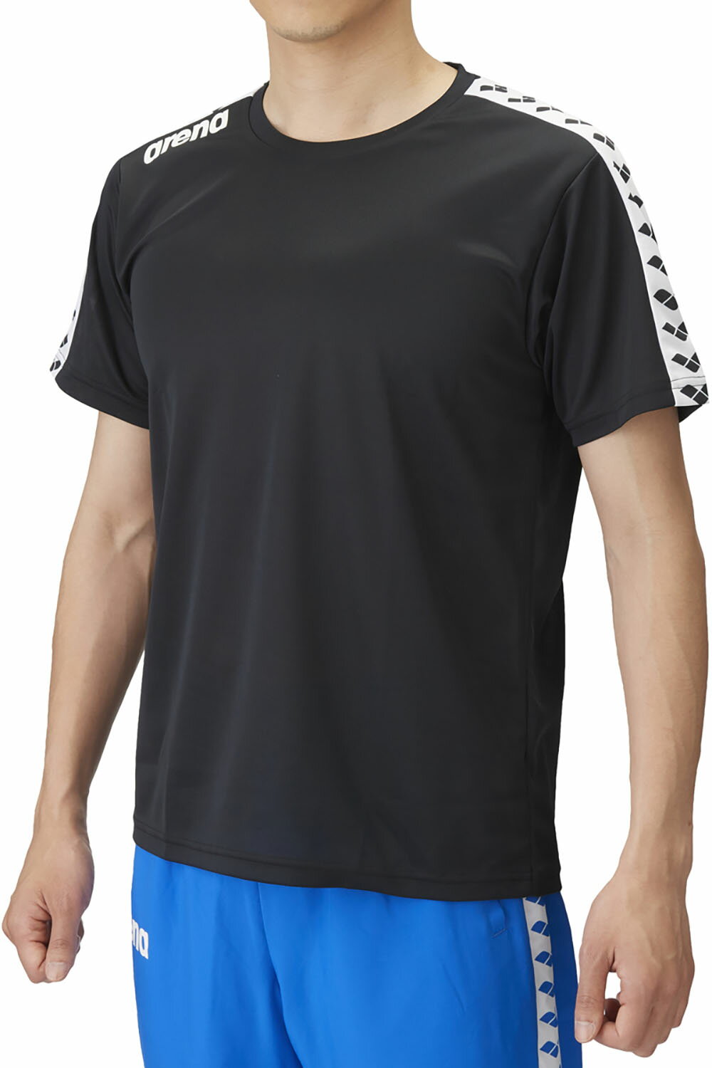 arena （アリーナ） 水泳 Tシャツ Tシャツ 【ブラック】 ASS4HTU010 BLK 半袖Tシャツ Tシャツ ブラック 黒 24SS {NP}