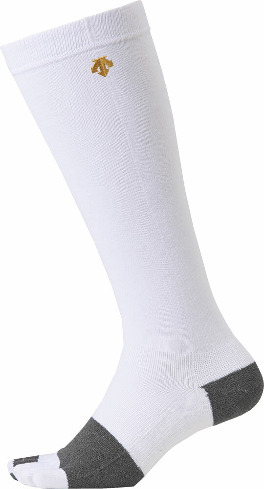 DESCENTE （デサント） 野球＆ソフトボール ソックス 5本指カラーソックス 【ホワイト】 C-8701B WHT ソックス ソックス メンズ 男性用 ホワイト 白 23FW {NP}