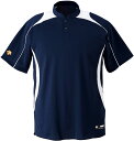 DESCENTE (デサント) 野球&ソフトボール Tシャツ ベースボールシャツ 【ネイビー×Sホワイト】 DB110B NVSW ベースボールTシャツ Tシャ...