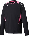 DESCENTE (デサント) バレーボール ゲームシャツ・パンツ 長袖バレーボールシャツ 【ブラック×ピンク】 DSS-5410B BPK プラクティスシャツ...