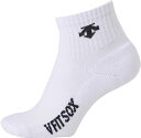 DESCENTE (デサント) バレーボール ソックス Vフィットスーパーショートソックス 【ホワイト×ブラック】 DVB9038 WBK ソックス 20SS ...