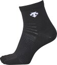 DESCENTE (デサント) バレーボール ソックス 【バレーボール】 5本指スーパーショートソックス 【ブラック×ホワイト】 DVB-9135 BLK ソックス 20FW {NP}