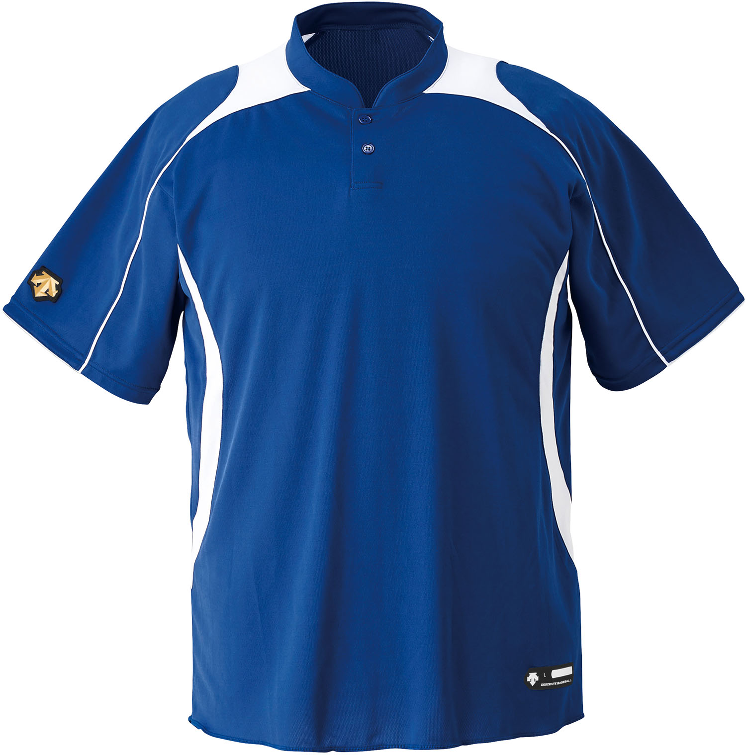 DESCENTE （デサント） 野球＆ソフトボール Tシャツ ベースボールシャツ 【ロイヤルブルー×Sホワイト】 JDB110B ROWH ベースボールTシャツ Tシャツ ジュニア キッズ 子供用 ブルー 青 20SS {NP}