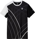 le coq sportif (ルコックスポルティフ) テニス ゲームシャツ・パンツ テニス グラフィックゲームシャツ 【ブラック】 QTMXJA90 BK ゲ...