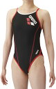arena (アリーナ) 水泳 水着 トレーニングワンピース(オープンバック) 【ブラック×レッド】 SAR-4100W BKRD 水着レディース競泳用(FIN...
