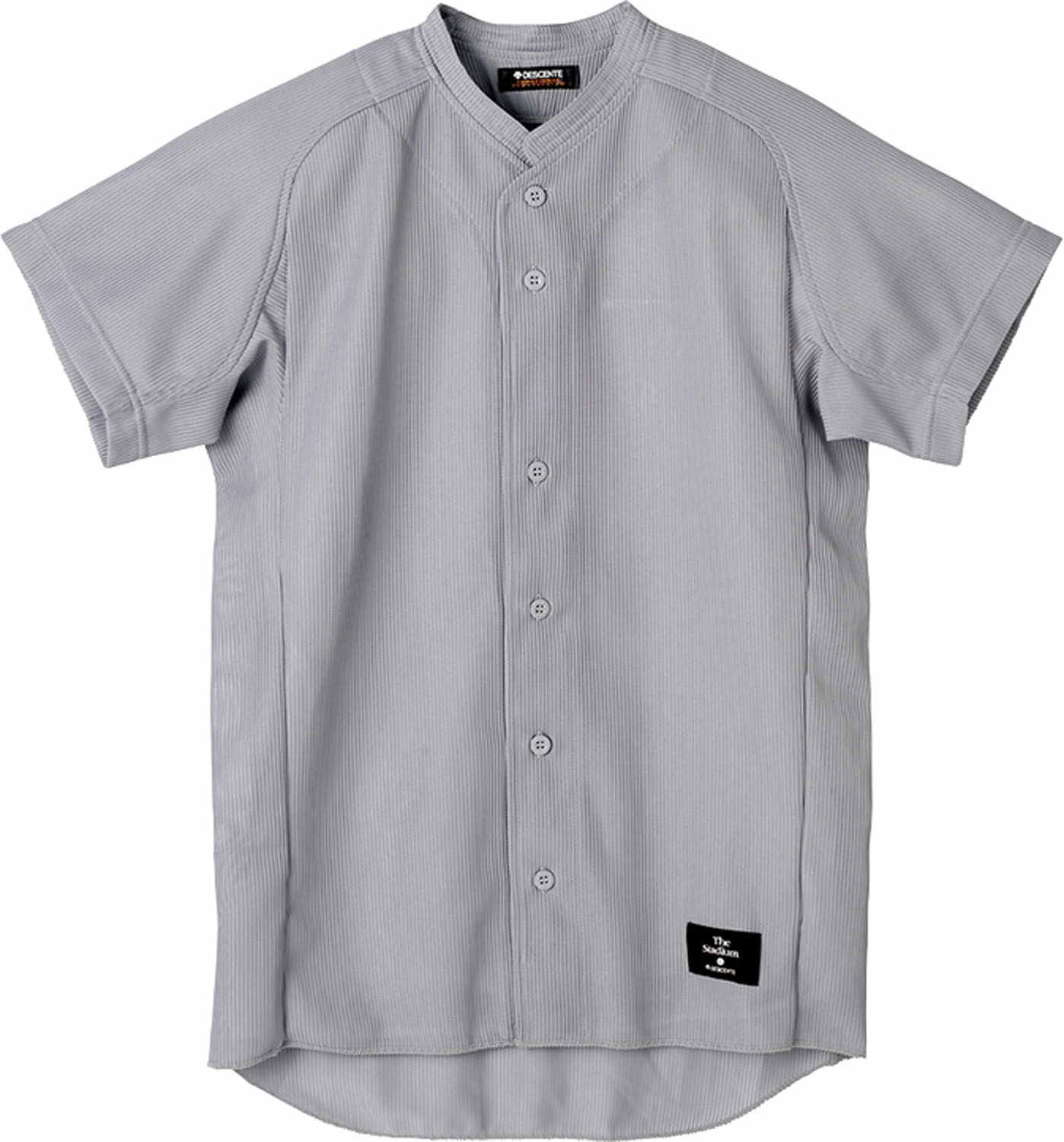 DESCENTE （デサント） 野球＆ソフトボール ユニホーム フルオープンシャツ(立衿) 【シルバー】 STD-51..
